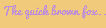 Image with Font Color BB8BDD and Background Color F2CA7C